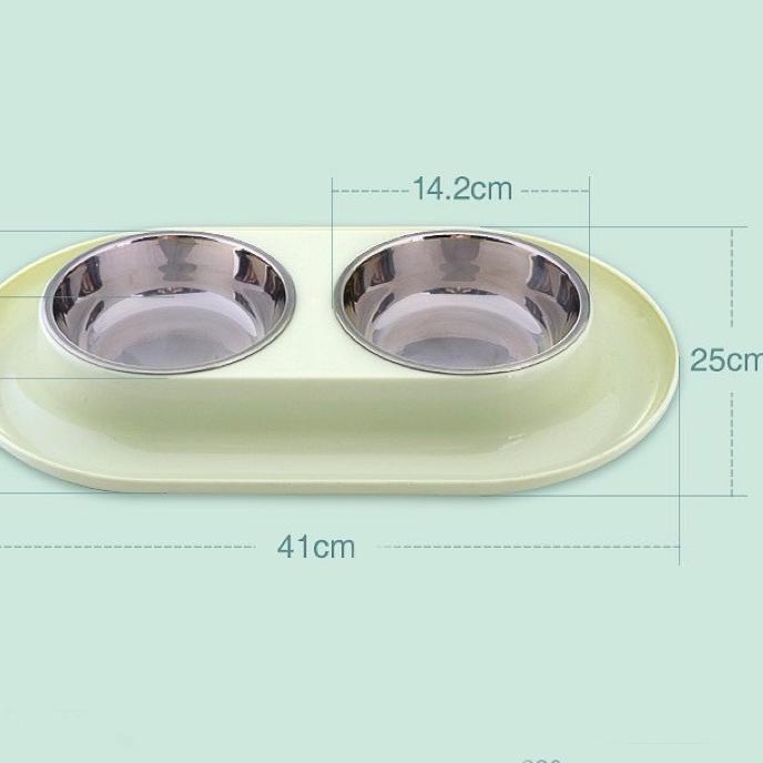 Produk Terbatas Tempat Makan Anjing Kucing  Tempat Makan Anjing Stainless Mangkuk Makan Minum Anjing