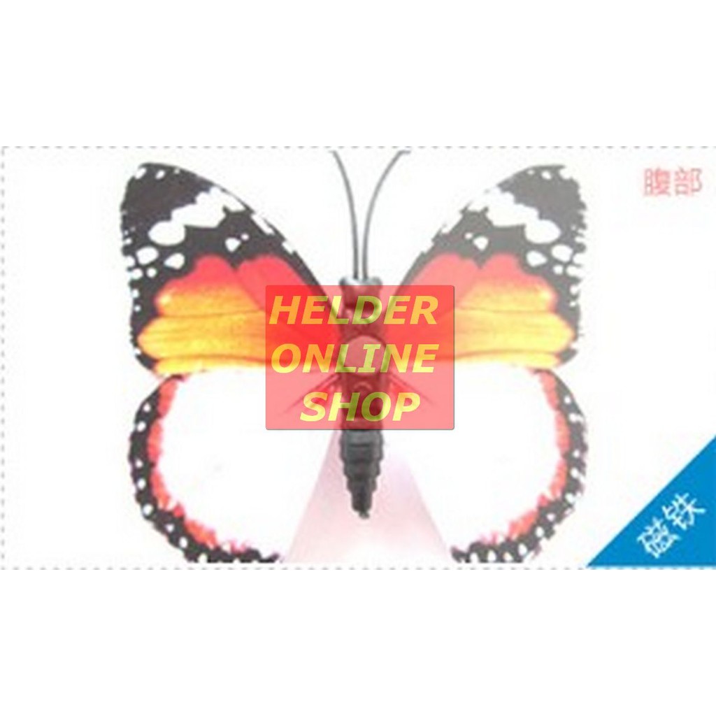 3D BUTERFLY WALL STICKER DOUBLE LAYER MAGNET 12 PCS