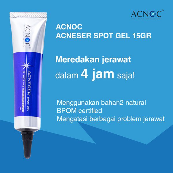 [ FREE GIFT ] ACNOC Acneser Spot Gel 15G Obat Jerawat Ampuh