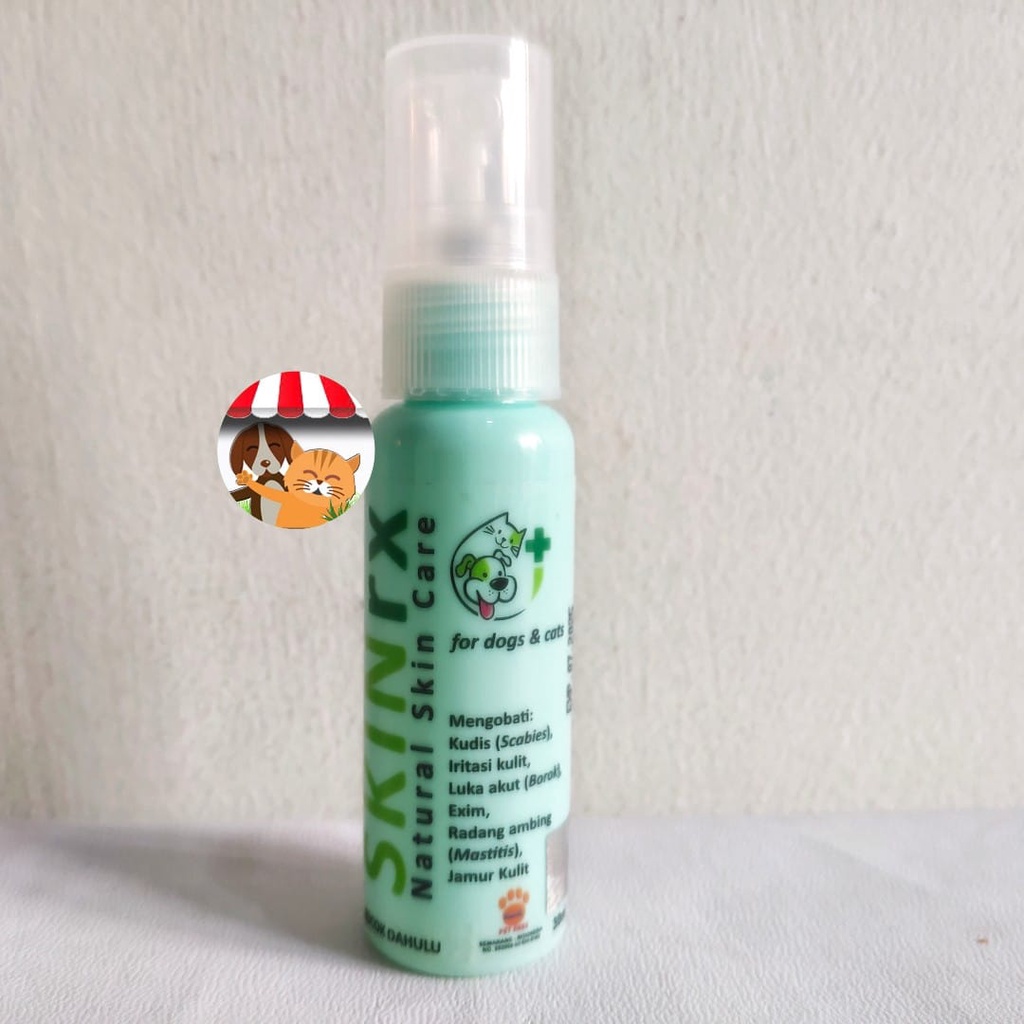 Skin Rx 30ml Spray Anti Jamur Scabies Kudis Luka Borok Kucing Anjing