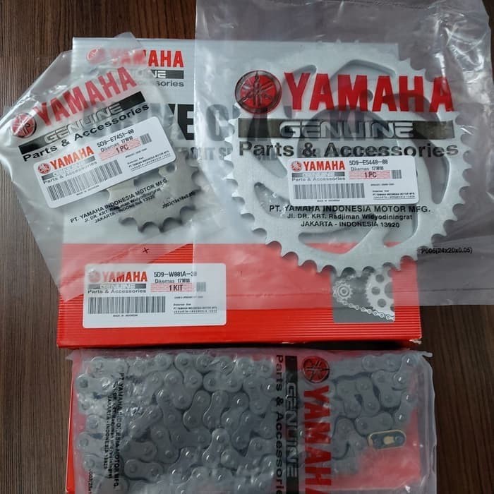 Gearset Gear Gir Set Rantai Yamaha Vega ZR Jupiter Z New 115 RR 5D9