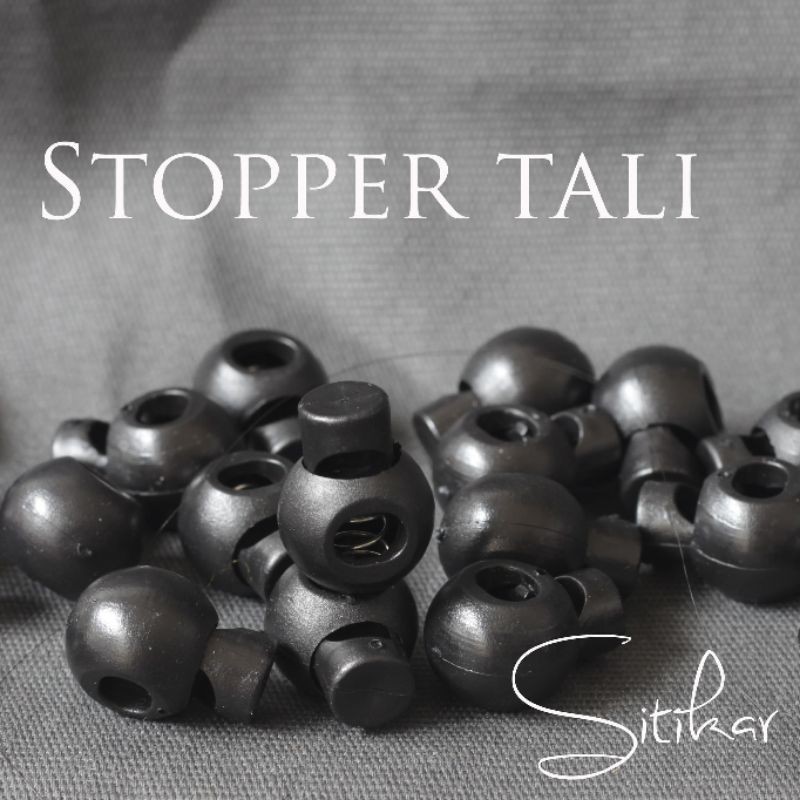 Cord Lock Lace Stopper Tali Botol, Tas, Tali Kur. Bentuk Bulat
