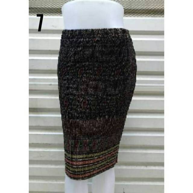 Promo Rok Span Pendek Plisket Semi Sutra