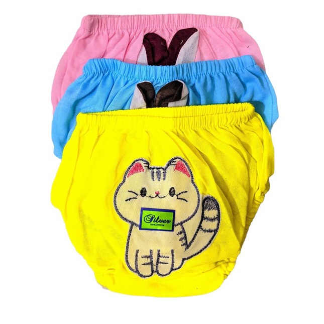 Celana Dalam Anak Silver Bordir/Celana Dalam Anak silver sablon