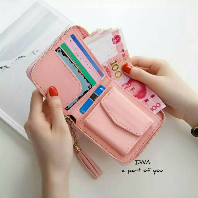 Dompet Wanita Pumpui Slot Bella Mini Lipat Viola Bunny Kuping Lidah Jorang Mini Wallet