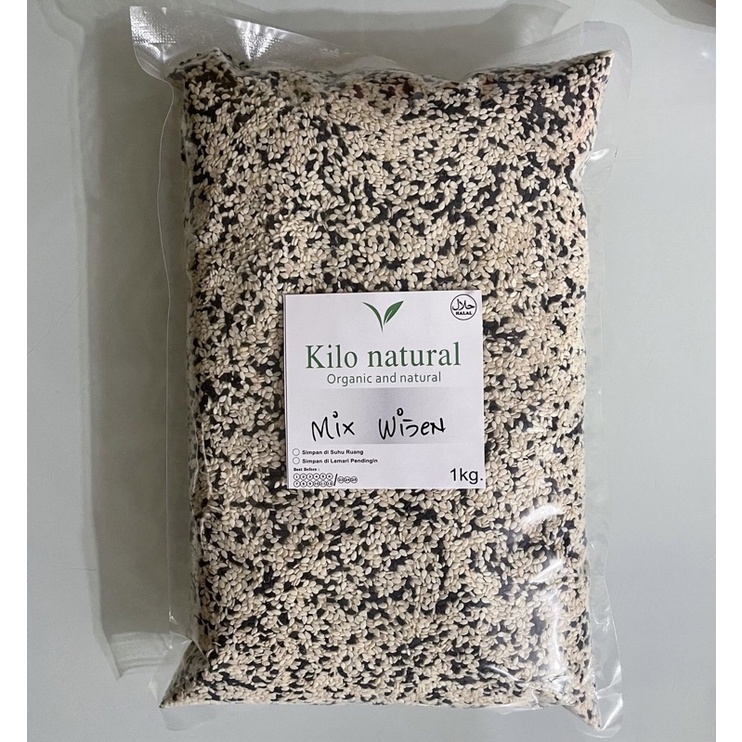 

Biji Wijen Campur Mentah Super Premium 1kg / Raw Sesame Seed Mix Premium 1kg