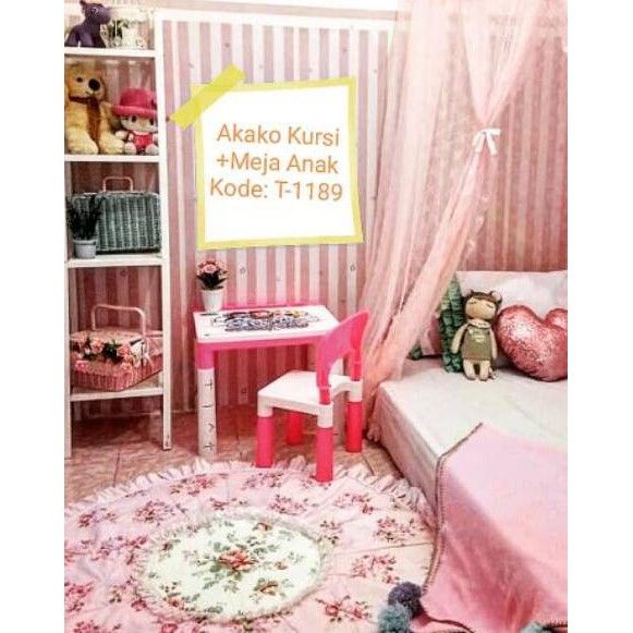 

TERBAIK!! MEJA BELAJAR KURSI ANAK SET AKAKO PLASTIK