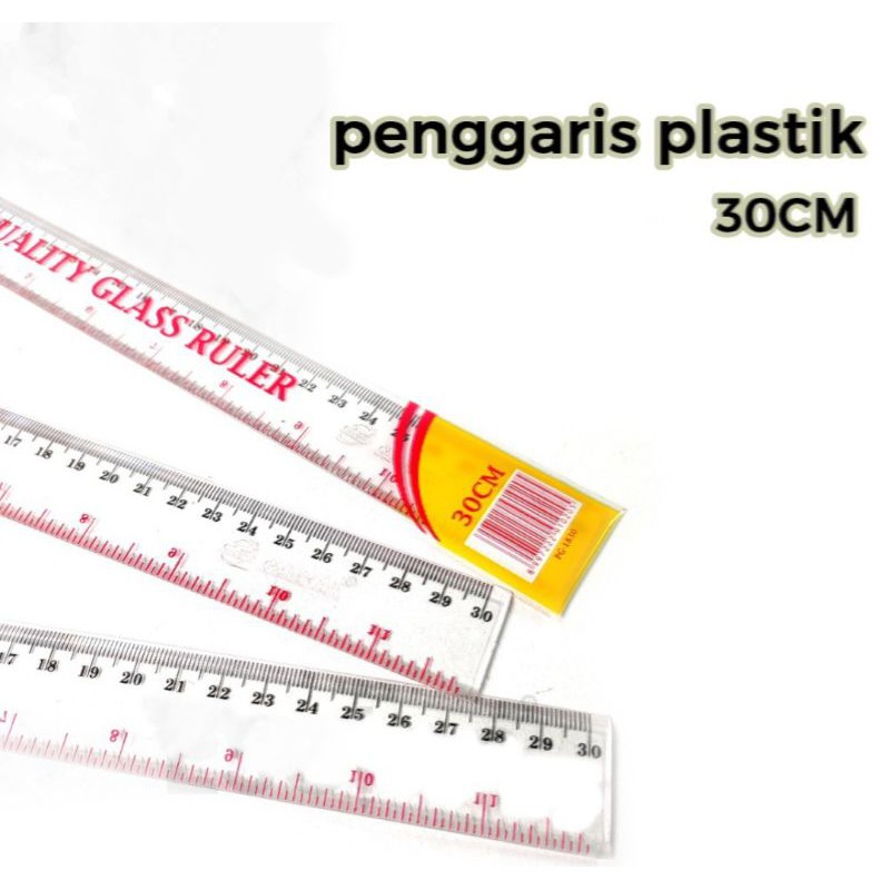 

Penggaris/30CM/Transparant