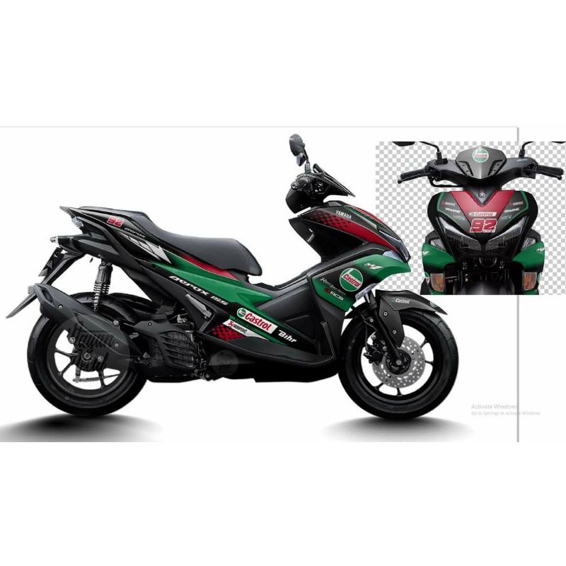 DECAL AEROX 155 CASTROL