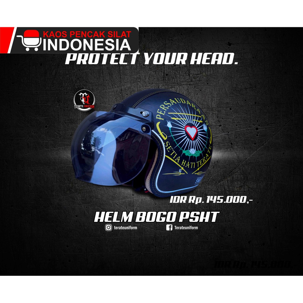 TRENDING HELM BOGO CUSTOM PSHT HELM MOTOR SNI HELM MURAH HELM BOGO DEWASA HELM PRIA HELM WANITA