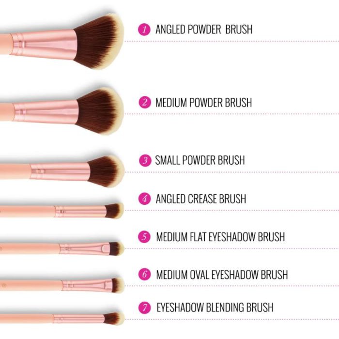 BH Cosmetics Chic 14 Pcs Brush Set Bonus Bag