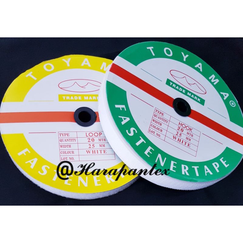 (Meter)Velcro/Perekat Serbaguna/Perekat Hook & Loop/Hitam & Putih