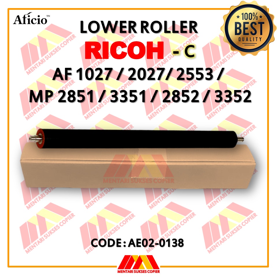 LOWER ROLLER C - RICOH AF1027/2027/2553/ MP2851/3351/2852/3352