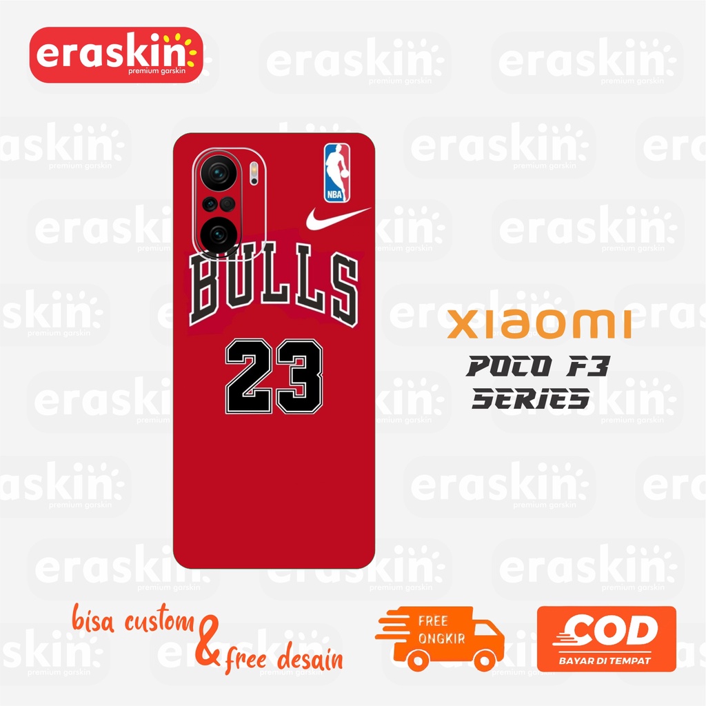 skin/sticker POCO F3 dapat 2pcs free custom