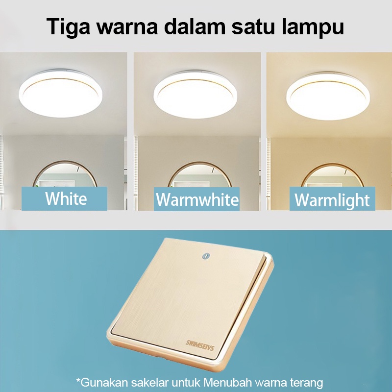 Golden LED Lampu Plafon 36W Hemat Energi Minimalis || Lampu Plafon LED 36W Hemat Energi Modern