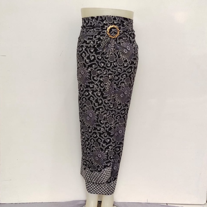 ROK LILIT INSTAN JEIVA REMPEL MAXI BATIK WANITA / ROK BAWAHAN KEBAYA / ROK LILIT BATIK WANITA-luwing silver