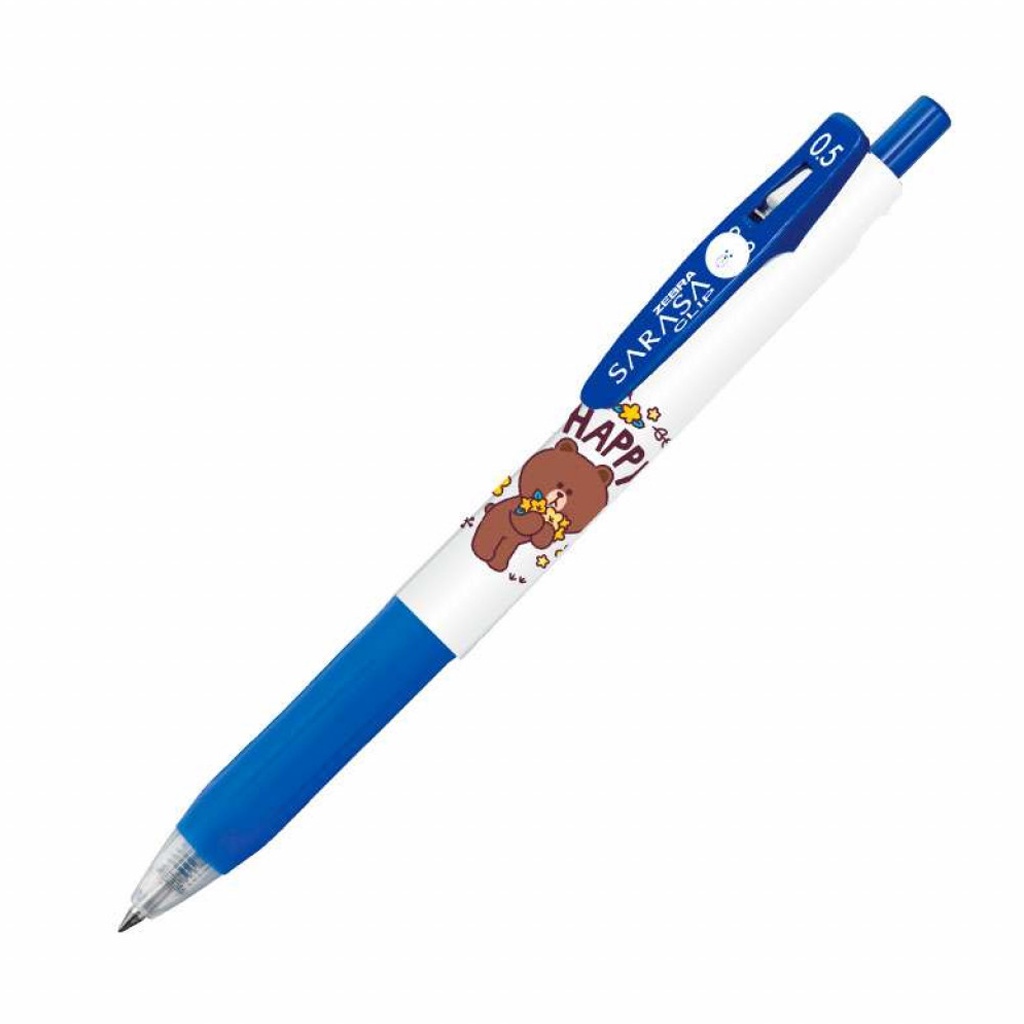 

Sarasa Pen Clip Character Brown - Blue