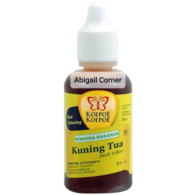 

Abigailcorner - Koepoe Koepoe | Pewarna Kuning Tua (30 ml)