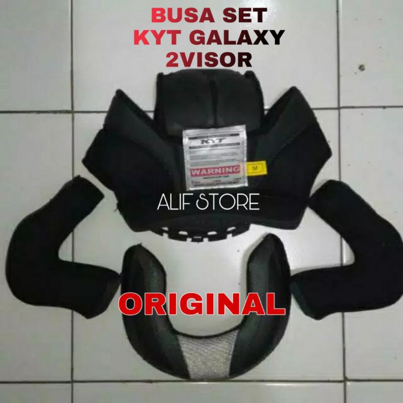 100% ORIGINAL Busa KYT Galaxy slide galaxi flat r pnp kyt dj maxi  set Spon helm komplit ori asli