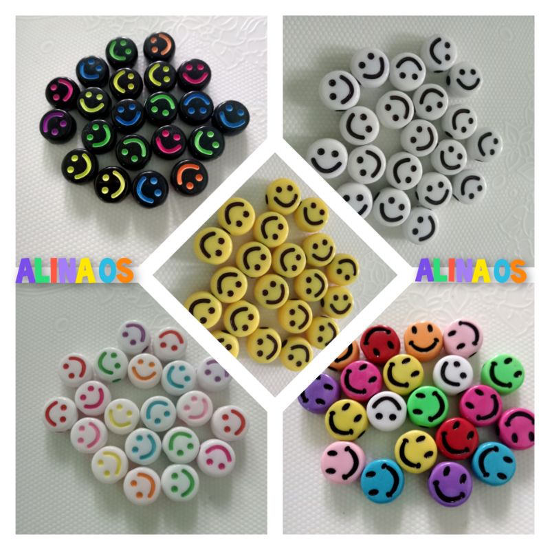 (10 PCS) MANIK/MOTE SMILE 10MM