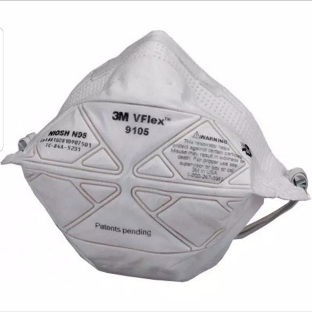3m VFlex 9105 N95 Mask Masker ECER (Cik DZ)