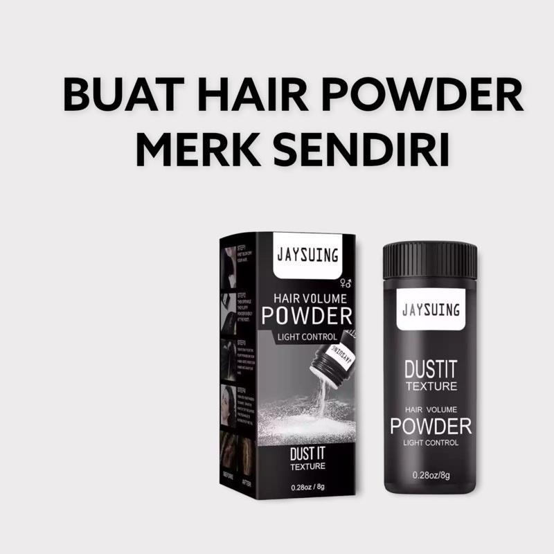 CUSTOM HAIR POWDER / HAIR POWDER MERK SENDIRI