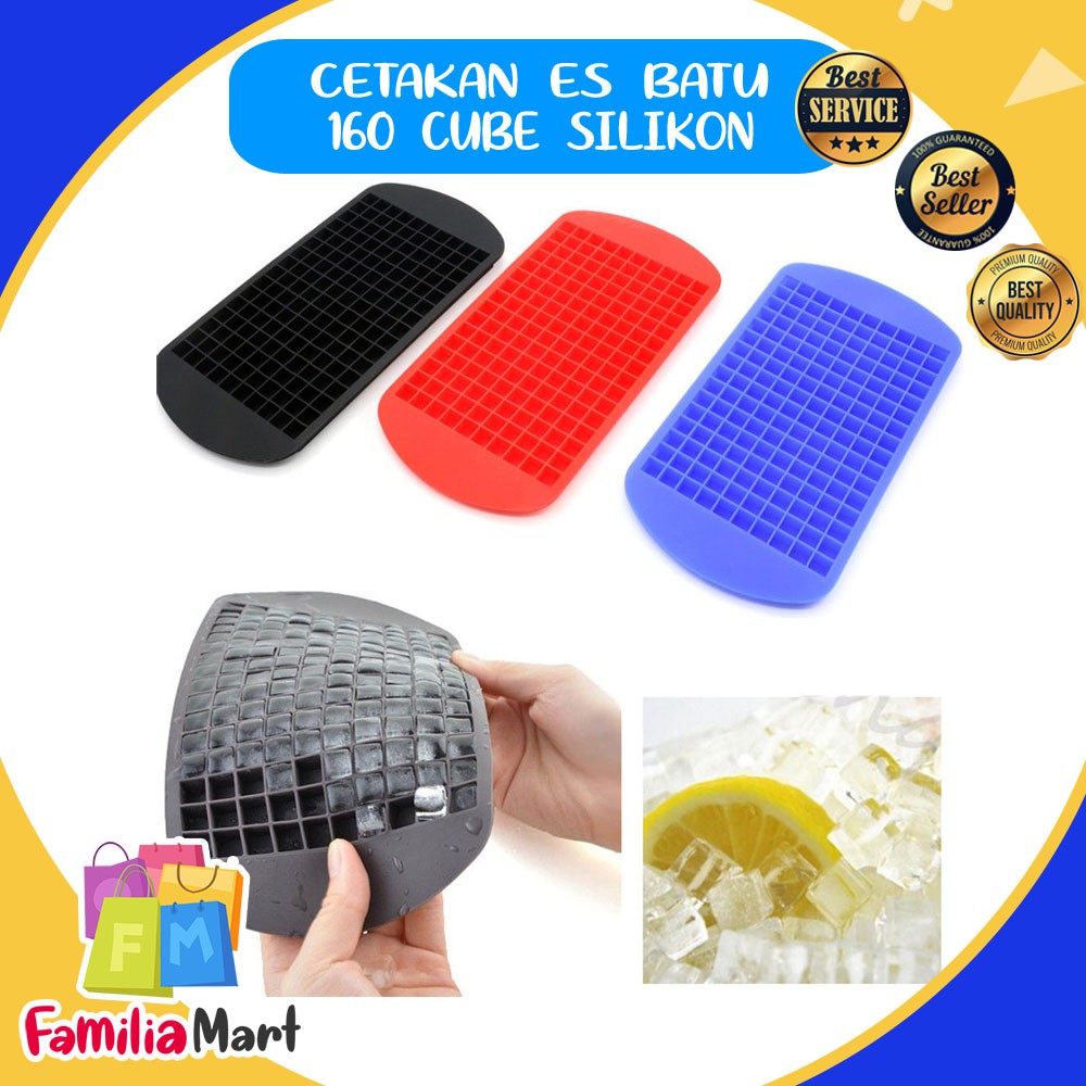 CETAKAN ES BATU 160 CUBE SILIKON COKLAT PUDING KUBUS KOTAK ICE TRAY