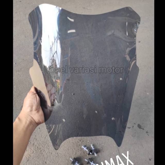 Visor winshield nmax model ocito ukuran 40cm dan baut