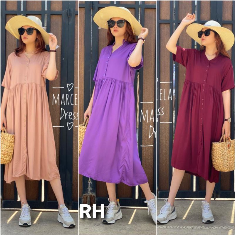 COD daster marcella twill //Daster twill kancing//Daster viral //marcella dress by yayuku