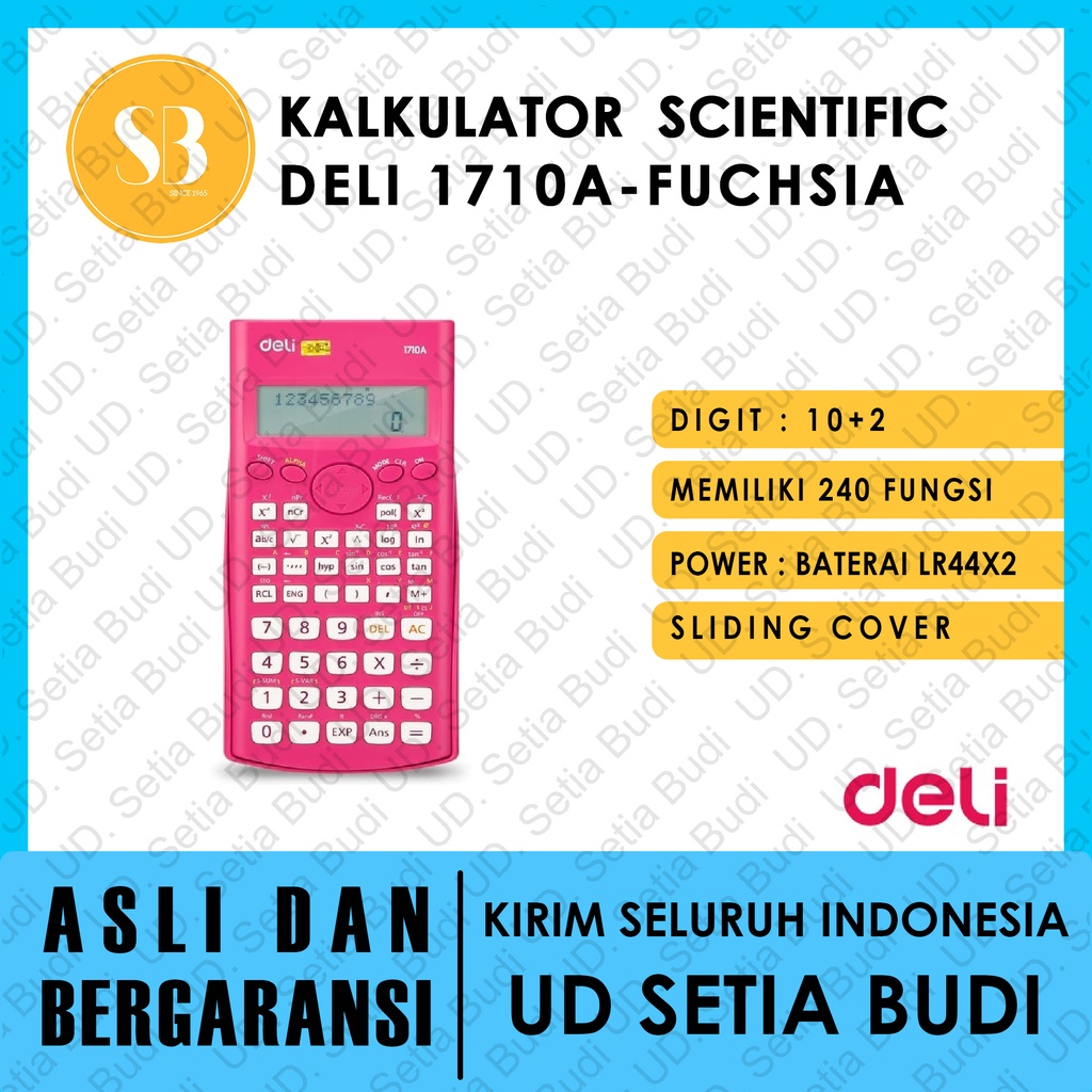 Kalkulator Scientific Deli 1710A asli dan bergaransi