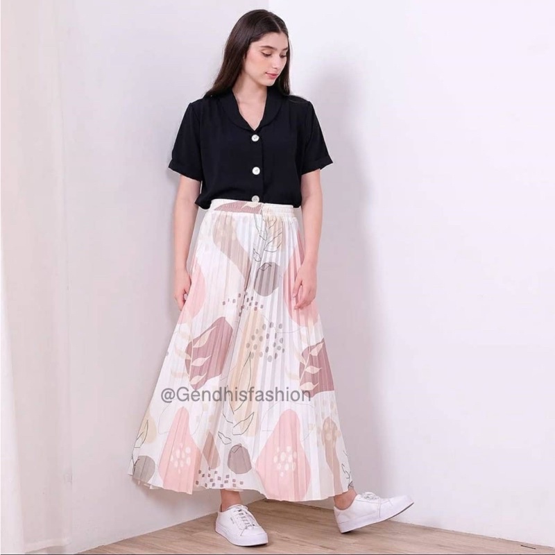 Shabby Skirt- New Rok Plisket Motif Shabby Premium