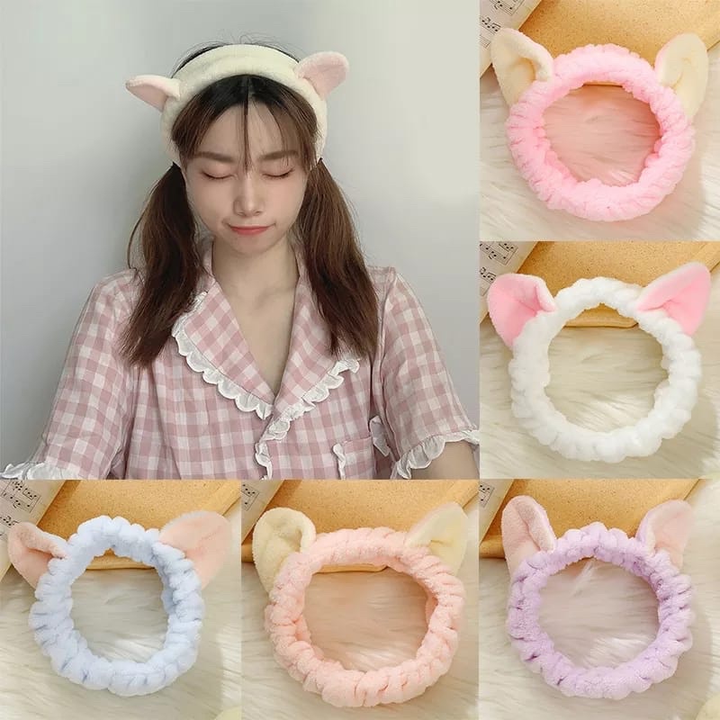 BANDANA MOTIF TELINGA KELINCI KOREA / HEADBAND BUNNY LUCU