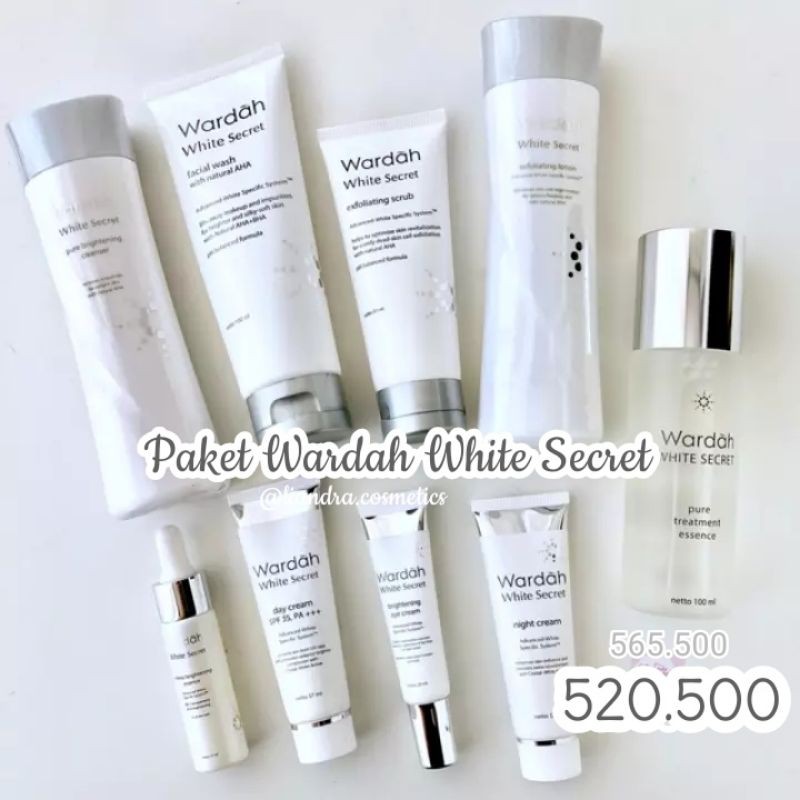 Jual Paket Promo Wardah White Secret Termurah [PAKET LENGKAP 9 PRODUK]