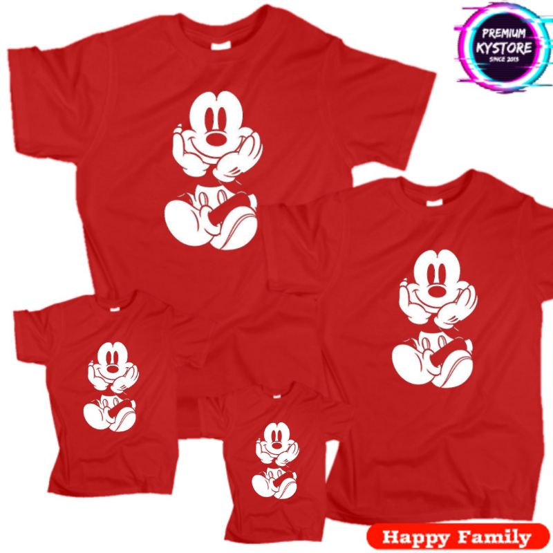 Kaos Anime Motif Mickey Mouse Size S, M, L, XL, XXL - kystore