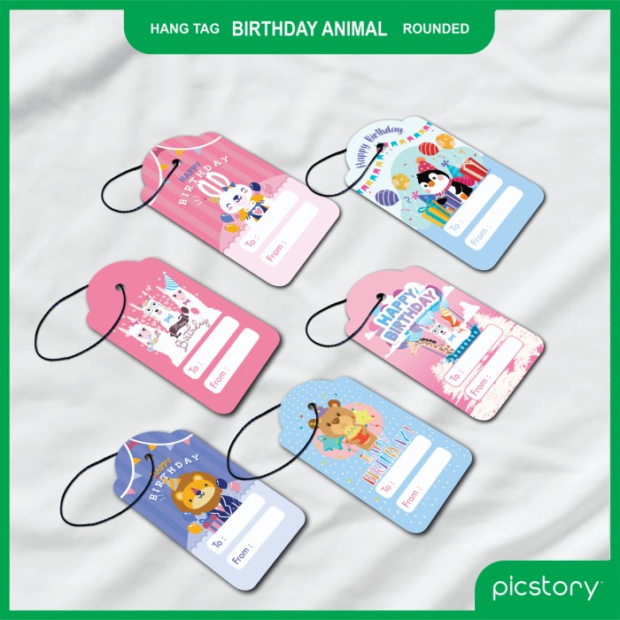 Hang Tag Birthday - Hangtag Ulang Tahun - Greeting Card Hampers Souvenir