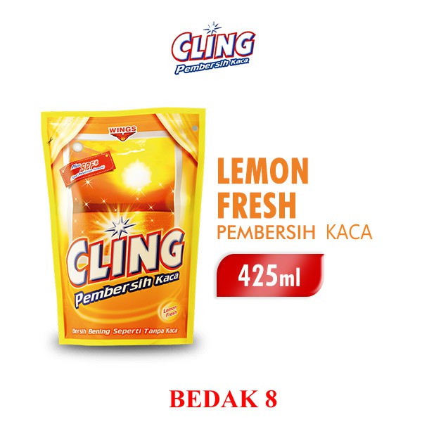 Cling Pembersih Kaca Pouch 425 ml