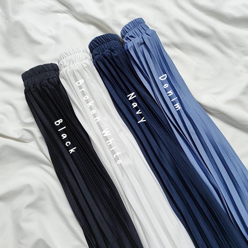 PLEATED SKIRT PREMIUM // 45 WARNA ROK PLISKET