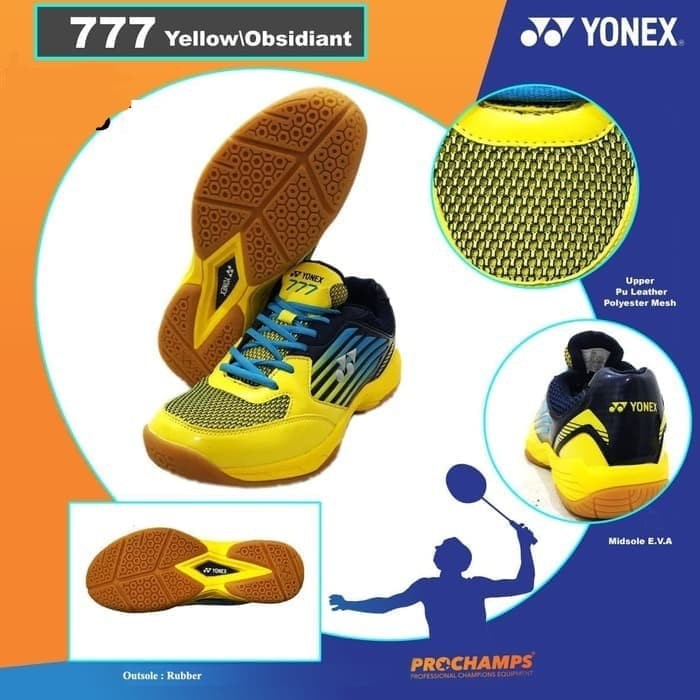 YONEX 777 SEPATU BADMINTON ORIGINAL - LIME OBSIDIANT 41