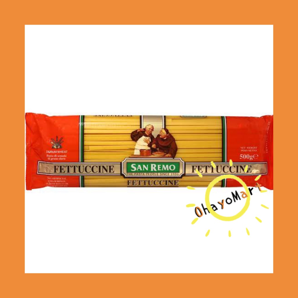 San Remo Fettuccine/ pasta / mie instant 500g