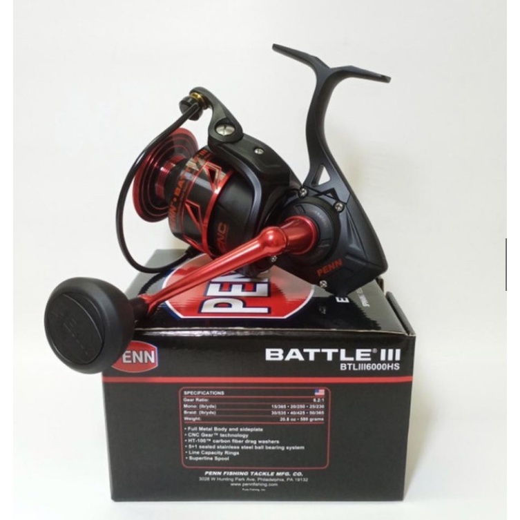 REEL PENN BATTLE III BTLIII 6000 HS