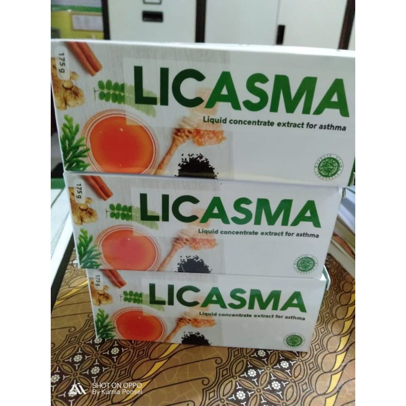 LICASMA Madu herbal obat asma, 100% Original sesak nafas, batuk berdahak Bronkhitis tenggorokan Ispa-5