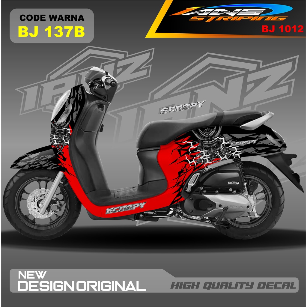 STICKER DECAL SCOOPY FULL BODY / STICKER VARIASI SCOOPY TERBARU  / STICKER SCOOPY