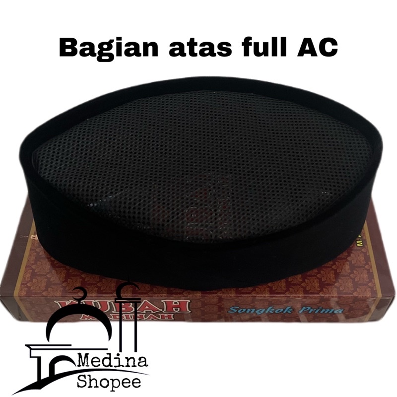 Kopyah Full AC - Peci bludru hitam full AC - kopyah tinggi 9