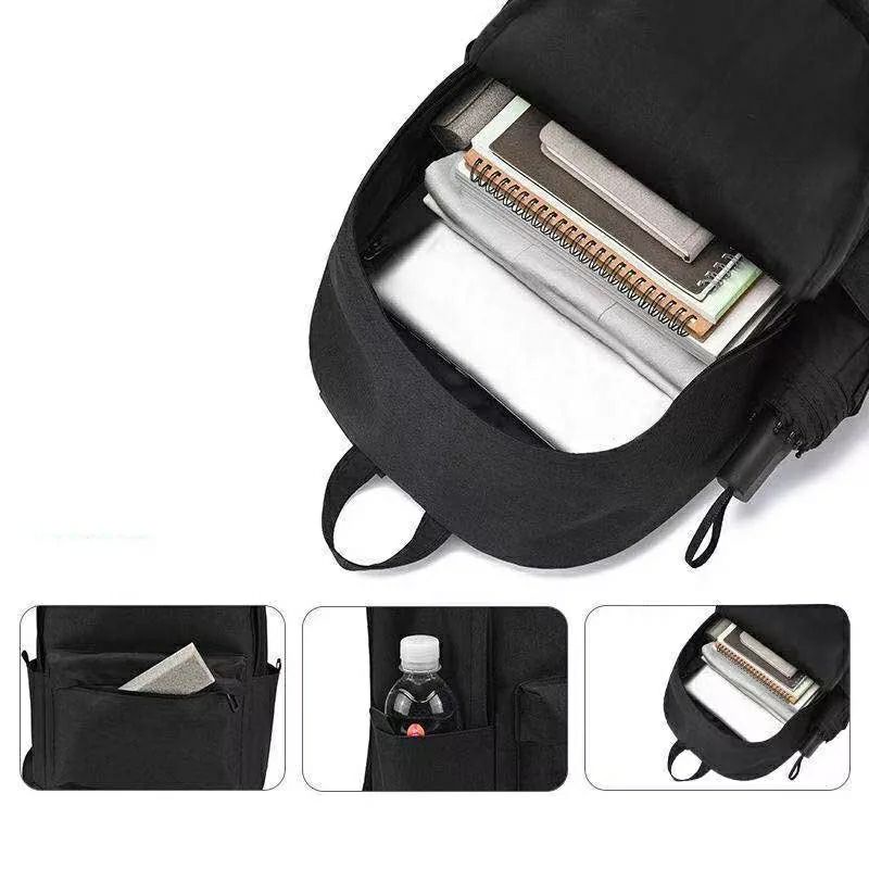 Tas Sekolah Ransel Backpack Cowok Cewek SMP SMA  SMU Kuliah Murah Kent Kent kanvas Murmer Abu AOT-8