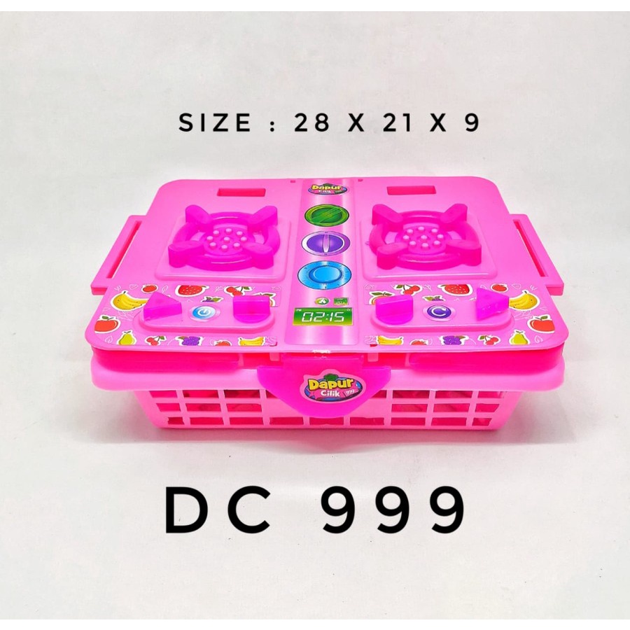 DC 999 pink SG TOYS dapur cilik mainan masakan anak dapur set