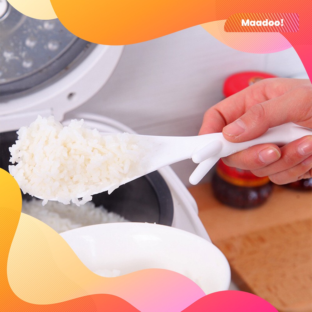 sendok nasi kelinci centong original impor plastik sendok berdiri perlengkapan rumah peralatan makan