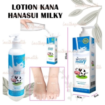 ✨SHASYA✨  HANASUI (✔️BPOM) Body Serum Gel 200mL | Hanasui Body Milky Lotion Goats