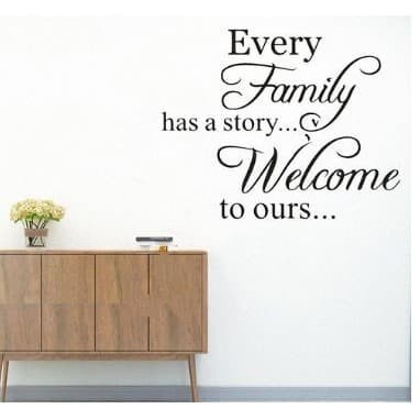 Wall Decal - Stiker Dinding &quot;EVERY FAMILY HAS A STORY...&quot;