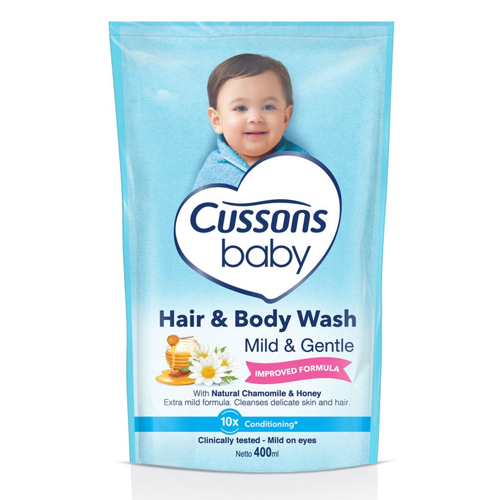 Cussons Baby Mild &amp; Gentle Hair &amp; Body Wash Refill 400ml