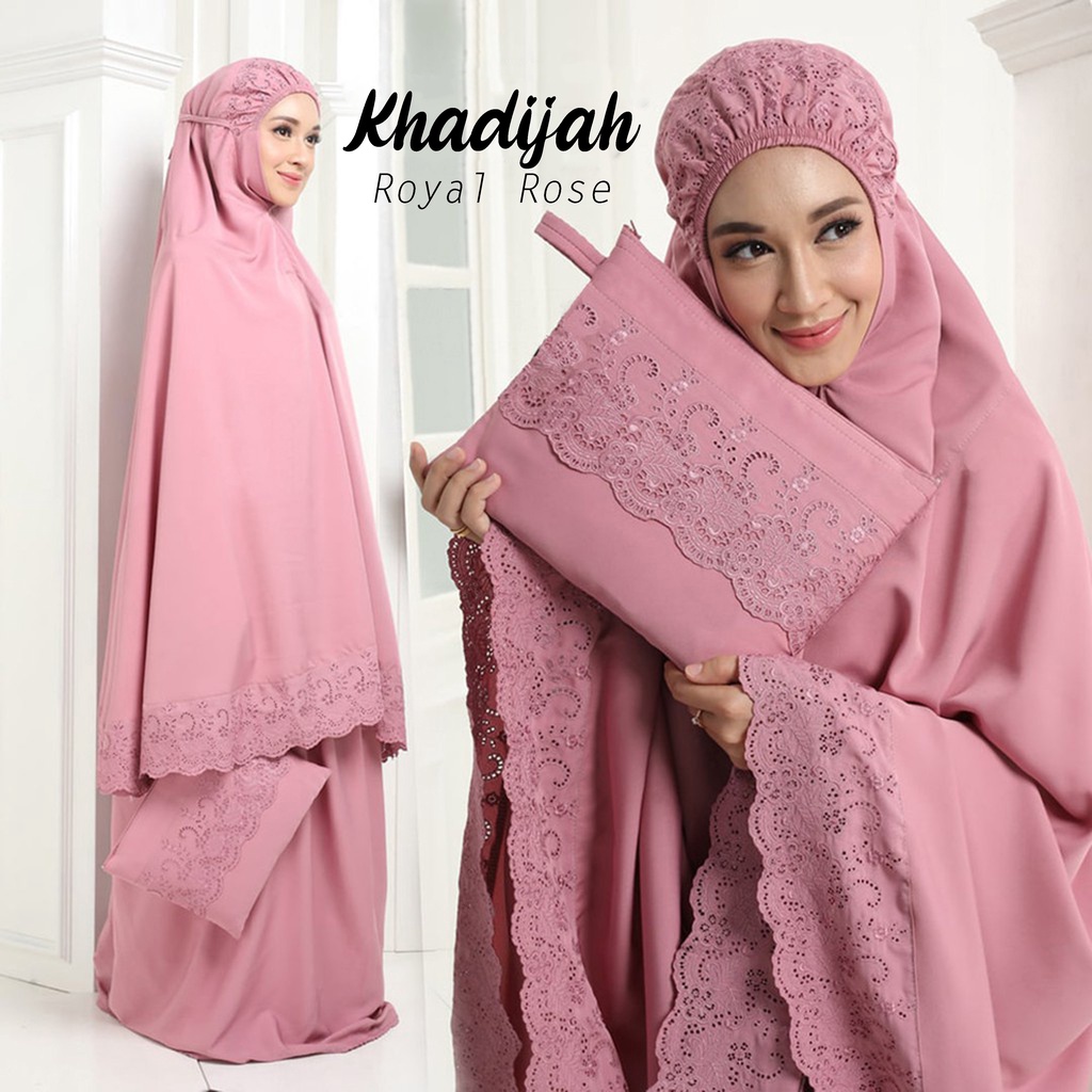 MUKENA KHADIJAH PREMIUM || MUKENA KATUN DEWASA